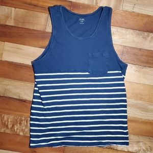 Old navy blue tank - 1/2 white stripes